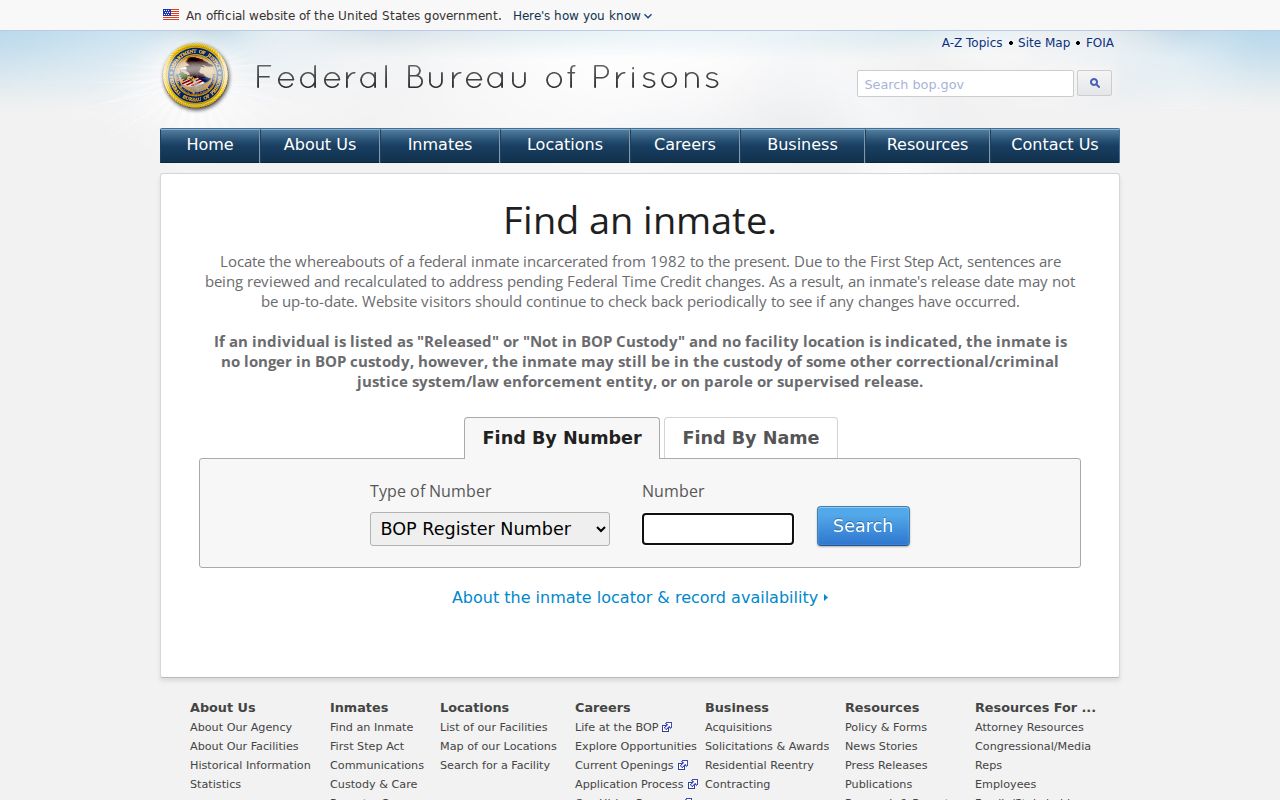 Shoshone County criminal record federal inmate locator