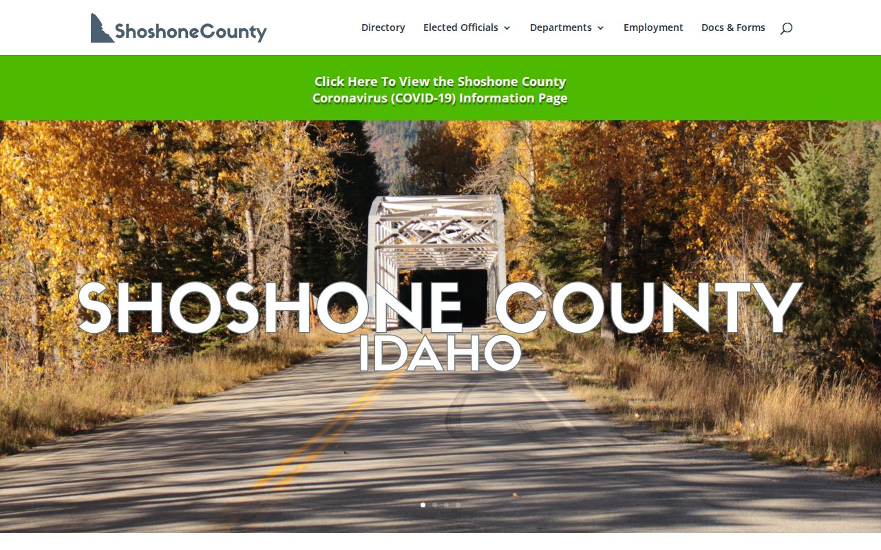 Shoshone County criminal history official county access page