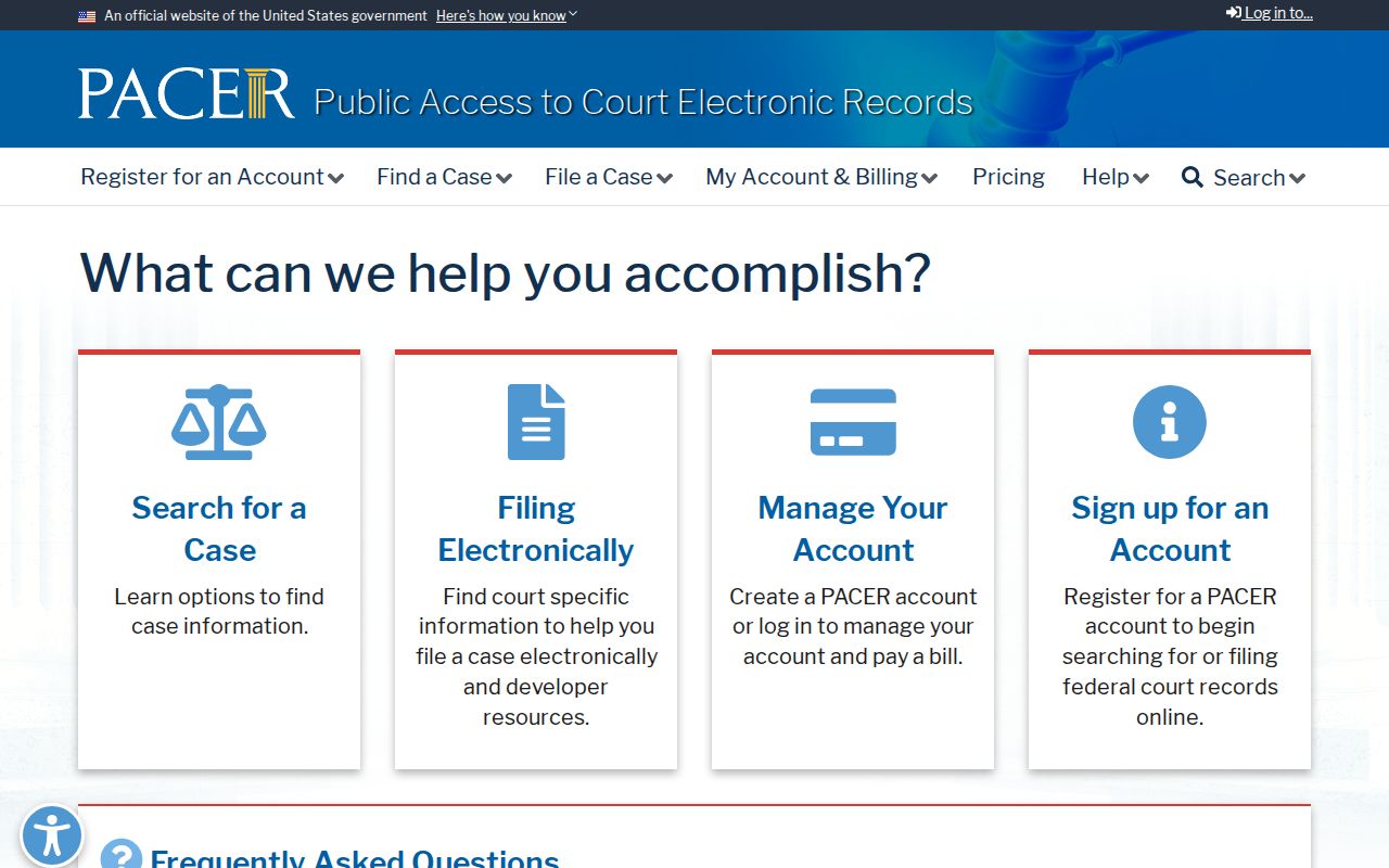 Shoshone County criminal history PACER federal court access